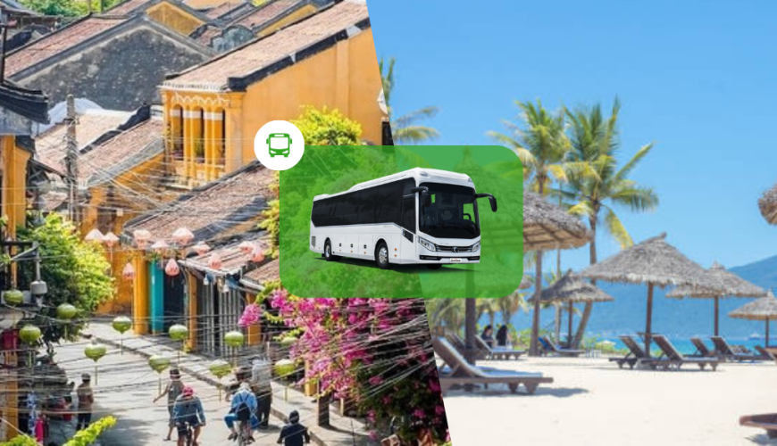 From Hoi An to Da Nang Beachside: Shuttle Bus 11 Seater